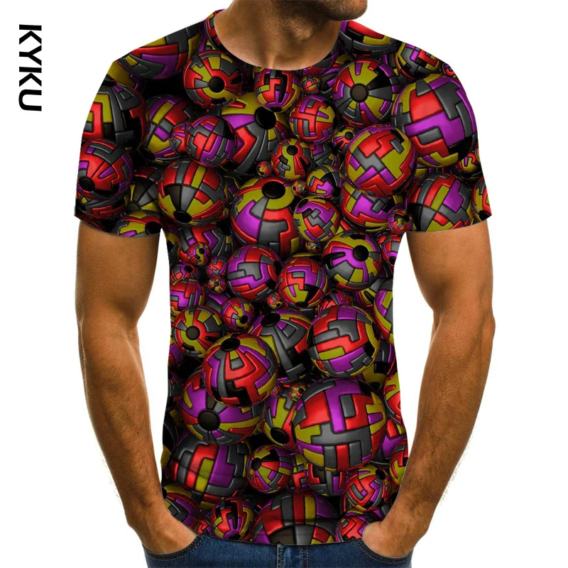 

Stylish men's 3DT shirt colorful space psychedelic flower 3D printed men's T-shirt hip-hop casual street style T-shirt top