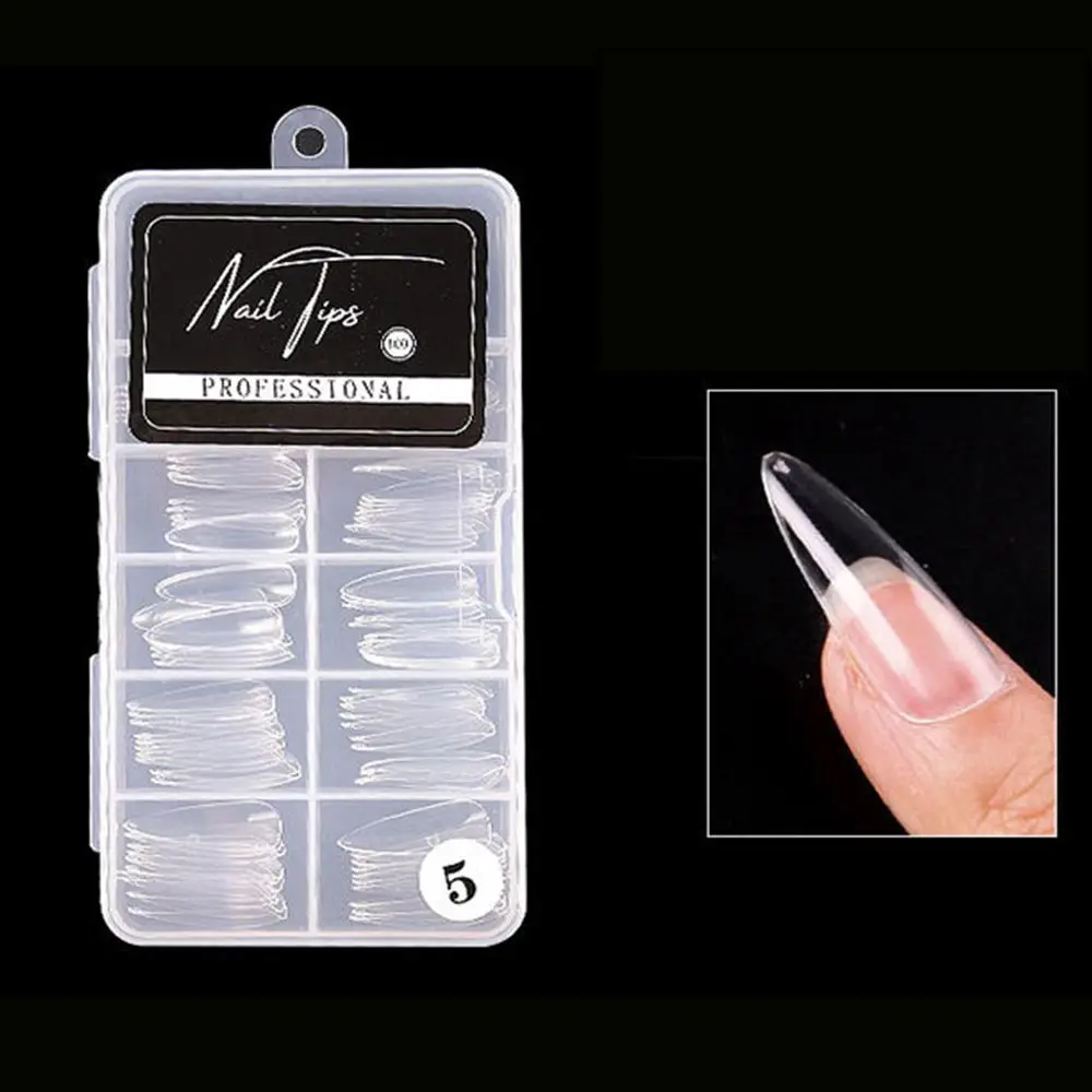 

Multi-shape Transparent False Nail Extension Non-marking Finished False Nail Pieces Practical Easy-to-operate Nail Art Crafts