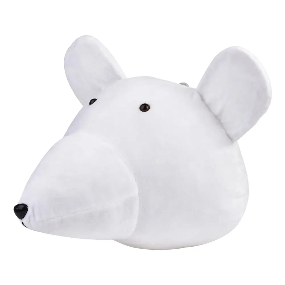 

Stuffed Plush Toy Cartoon Animal Head Ornaments Wall Mount Ornament For Children's Room Decoration