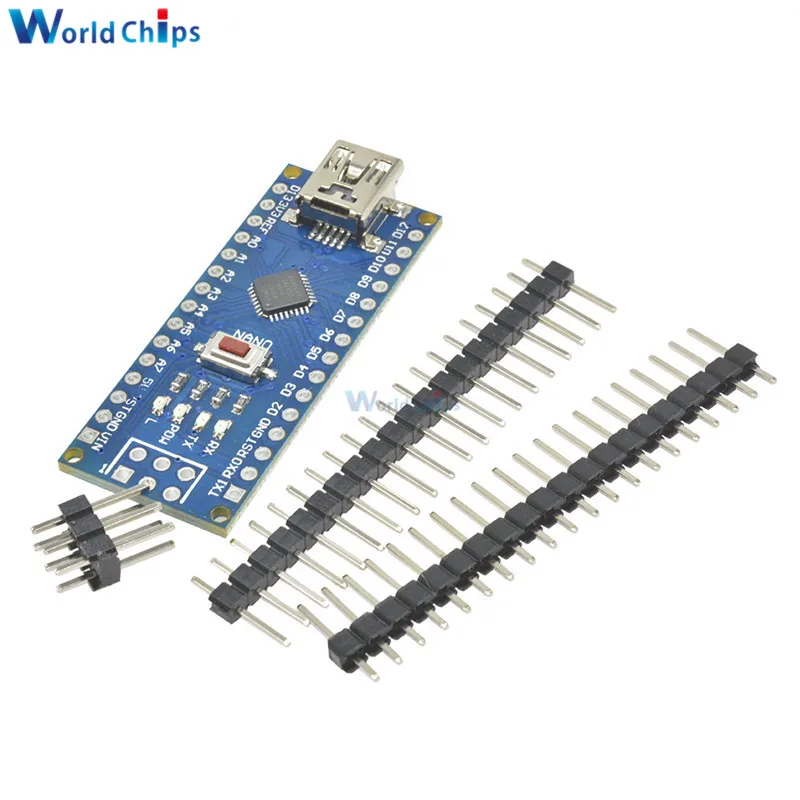 5 шт./лот мини USB Nano 3 0 Atmega328P atmega328 контроллер для Arduino CH340 CH340G 5V 16M плата модуль с