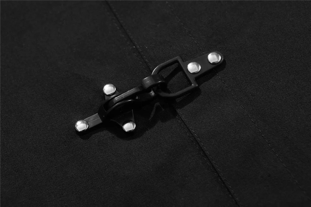 

Men Button Letter Print Long Sleeve Loose Casual Shirt Male Japan Harajuku Streetwear Hip Hop Shirt Coat Outerwear