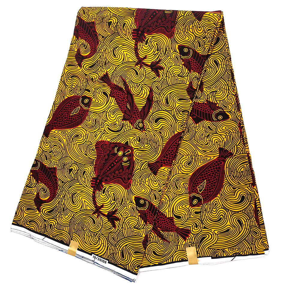 

6 Yards Mitex Wax Print/ African Fabrics Kitenge/Pagnes/Tissues Africain/ Lapa/Chitenge HSH-55