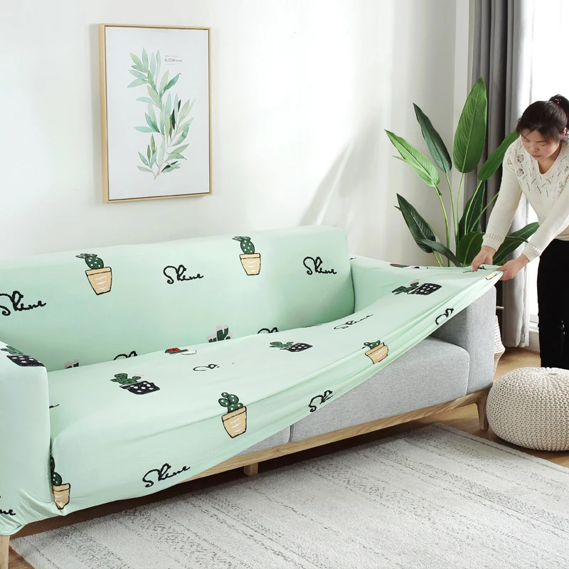 Slipcovers Sofa cover all-inclusive slip-resistant sectional elastic full Couch Cover sofa Towel Single/Two/Three/Four-seater | Дом и сад