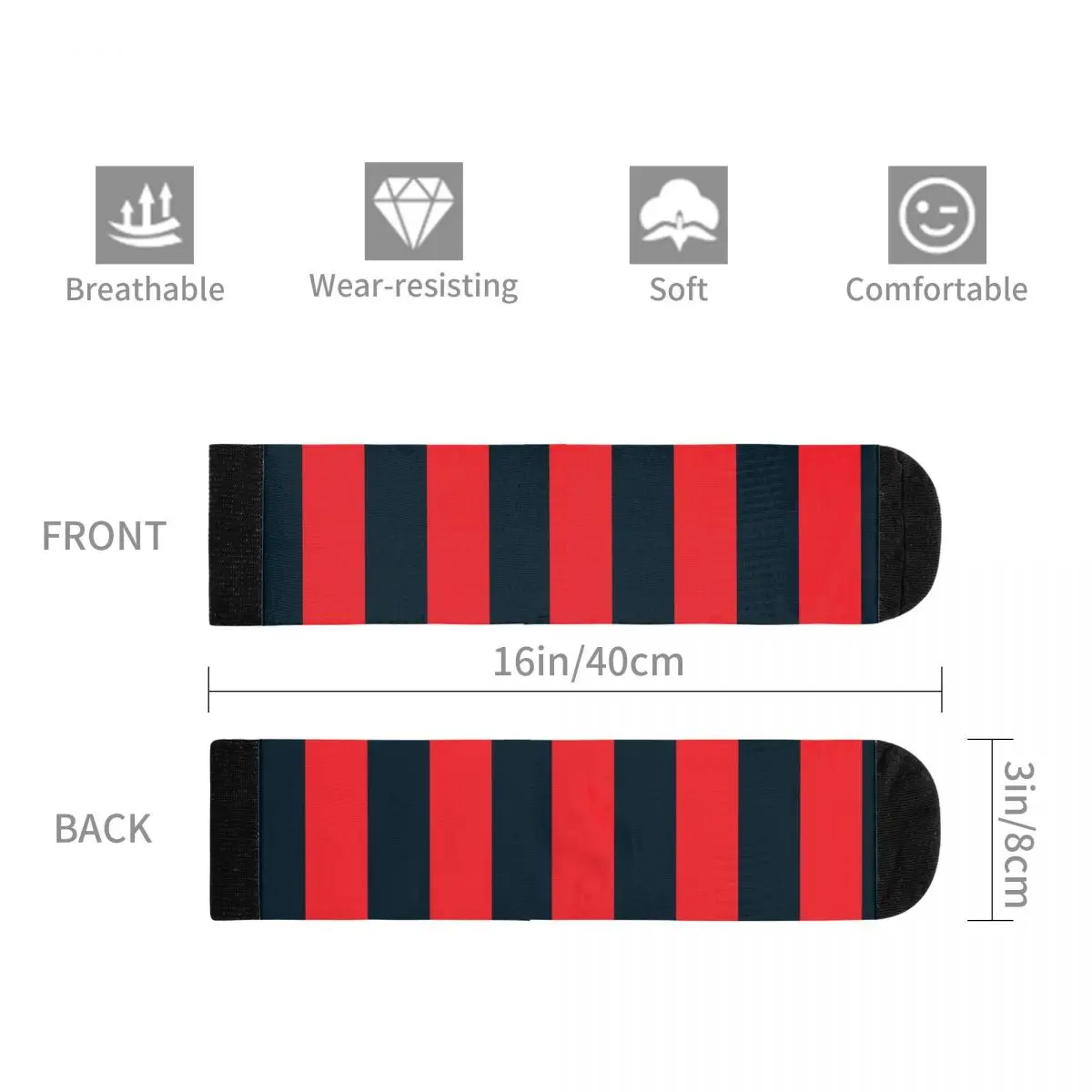 Носки мужские из спандекса 5% контрастных цветов | Мужская одежда