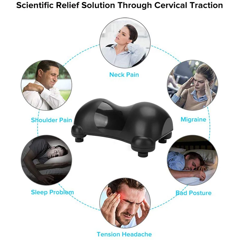 

Cervical Traction Device Neck Stretch Traction Pillow Back Chiropractic Massage Relieve Soreness Cervical Spine Massage Relaxing
