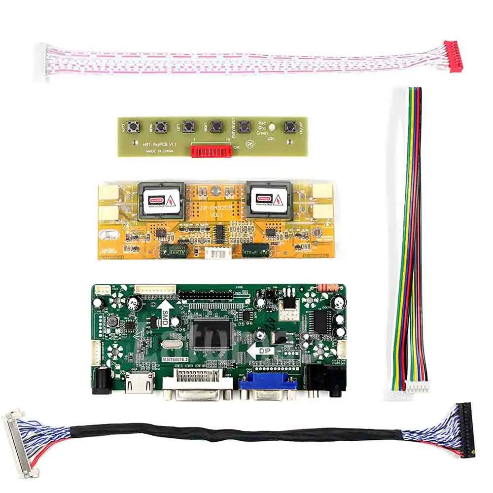

M.NT68676 Driver Board Kit for M170EG02 HSD190ME13 1280x1024 HDMI+DVI+VGA LCD LED screen Controller Board