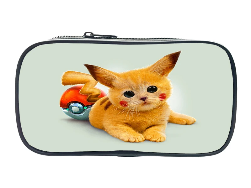 9 Pokemon Pikachu студенческий Пенал Макияж сумки Eevee Мода милый карандаш высокого качества держатель для мальчиков детские канцелярские принадлежности для хранения - Цвет: 9