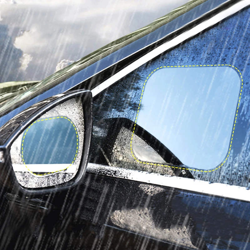 2 шт. Автомобильная непромокаемая пленка для зеркала заднего вида защита от дождя