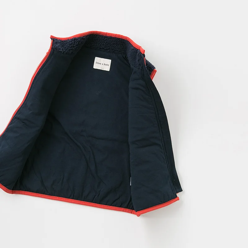 Детское пальто на молнии DBK11239 детское без рукавов для мальчиков осень и зиму |