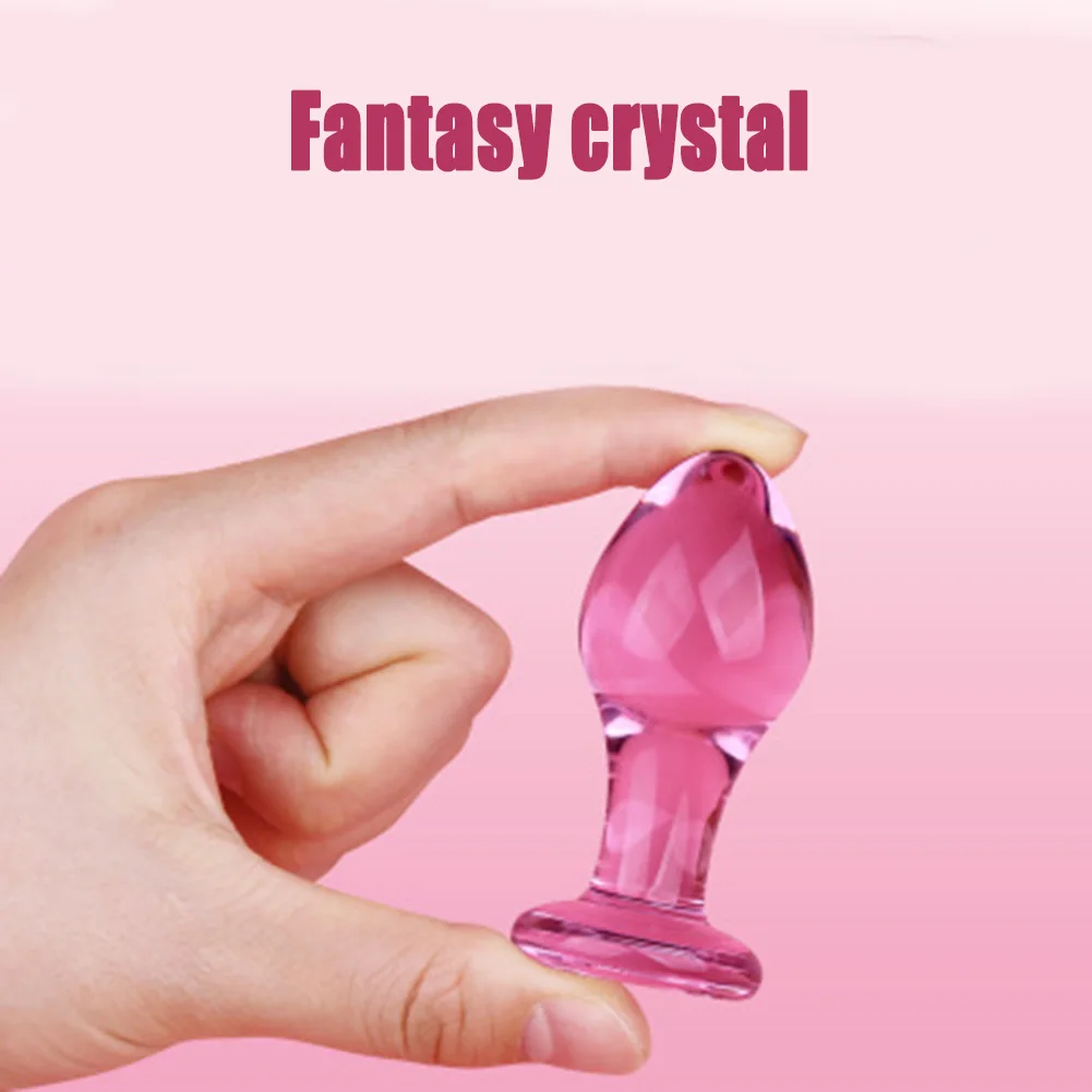 Секс игрушка Анальная пробка кристально прозрачные частные детали флирт