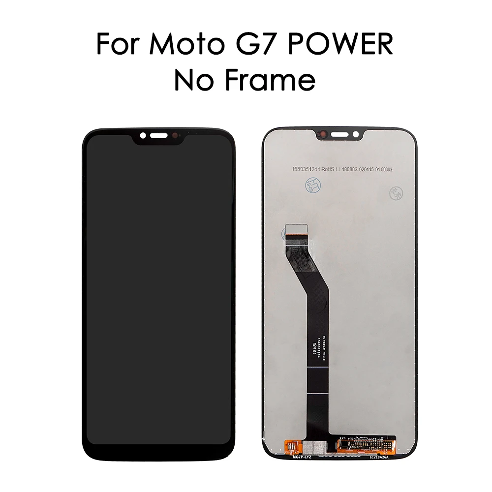 Оригинальный ЖК экран для Motorola Moto G7 Play дигитайзер Power Plus дисплей сенсорный в сборе