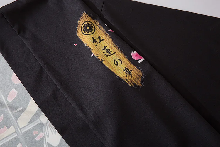 

Kimono Men Oversized Anime Fashion Summer Clothing Japanese Cross-border Floral-painted Cherry Blossom Beauty Print Road Gown