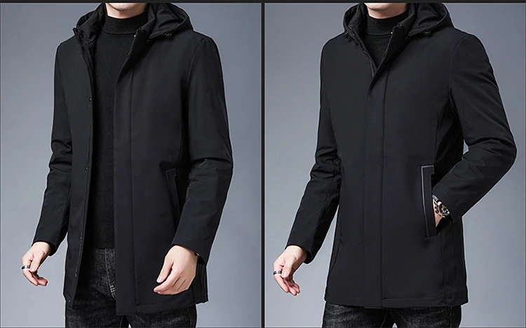 2020 Winter new arrival high quality Liner Detachable Men's Coat 90% White Duck Down Jackets Men Casual Jacket Male size M-4XL waterproof puffer jacket