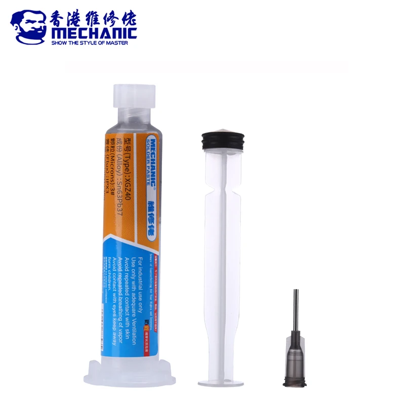 XG-Z40 10CC Sn63/Pb37 Tin Solder Paste Syringe High Viscosity 183℃ Soldering Flux For Mobile Phone SMD PCB Chips Repair