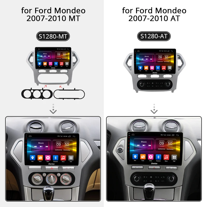 Ownice Android 10 8 ядро carplay автомобильный DVD GPS Navi Радио 2din плеер 4G 360 панорама DSP SPDIF для Ford