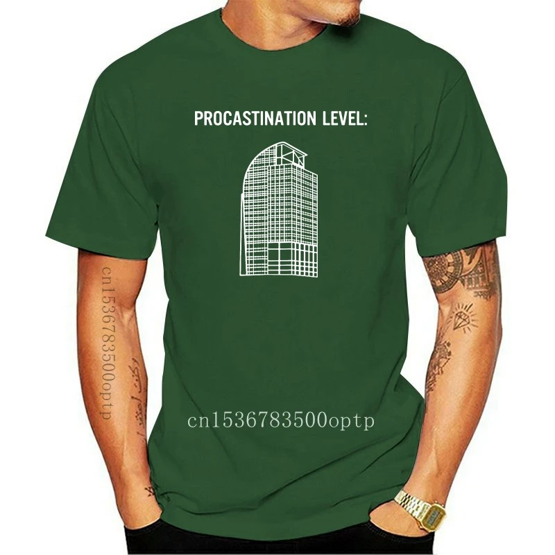 

Забавная черная футболка I4 Eyesore Procrastination Level