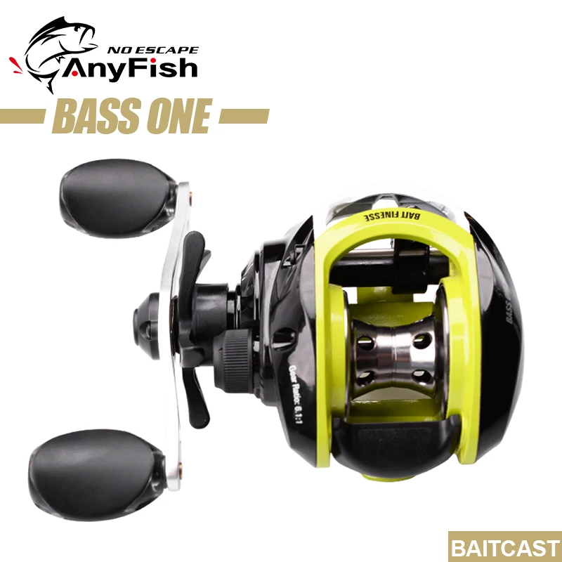 200l 9+1bb Left Handle Gear Ratio 6.1:1 Max Drag 14kg 4 Colors Baitcast Reel Fishing