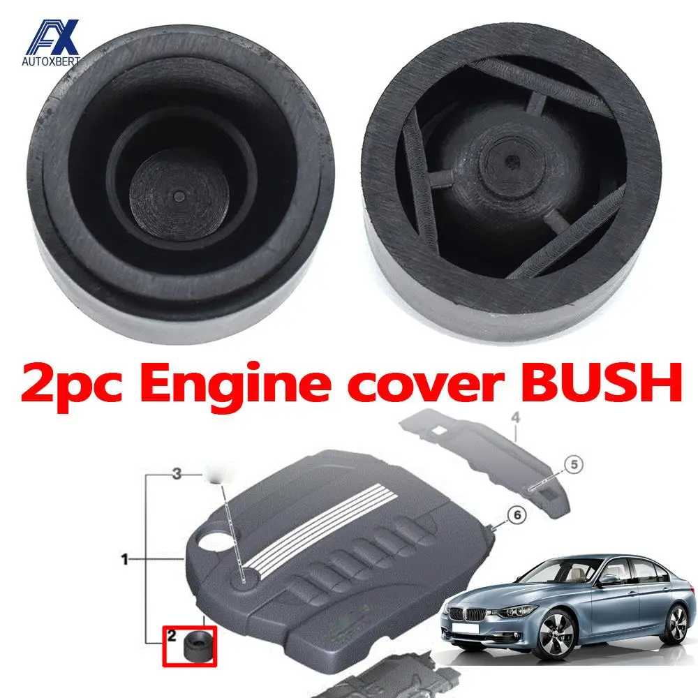 

2 шт. резиновая втулка для крышки двигателя для BMW 1 2 3 4 5 6 7 серии X1 X3 X4 X5 X6 E81 E87 F20 E90 F30 F10 G30 E83 F25 G05 F15