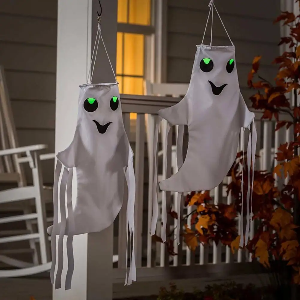 2 шт. забавные подвесные ветрозащитные носки с привидениями многоразовые