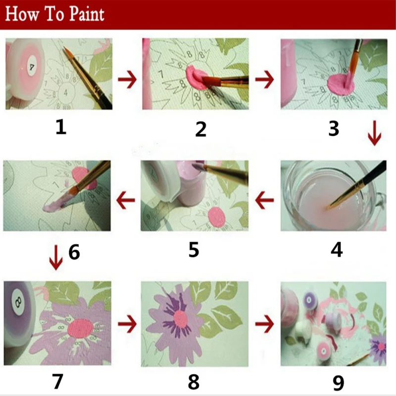 

DIY Oil Painting Kit Hand-painted Home Decoration Paint By Number Package Home Living Room Bedroom Decor 40 * 50CM