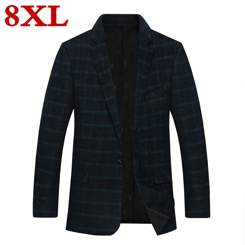 2019 плюс размер 8XL 7XL 6XL Новый Повседневный костюм для мужчин Высокое качество