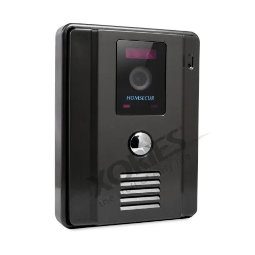HOMSECUR 7 &quotСвободные Руки Видео и Аудио Смарт Дверной + Черный монитор для квартиры