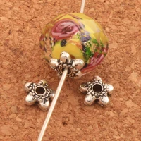 star dots caps bead cap jewelry findings components l1020 360pcs 6 2x6 2mm zinc alloy metal flower lzsilver