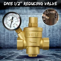 dn15 brass water pressure reducing maintaining valve 12flow control adjustable brass regulating relief gauge