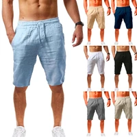 high quality men linen drawstring shorts five piece pants plain linen breathable casual shot %d1%88%d0%be%d1%80%d1%82%d1%8b %d0%bc%d1%83%d0%b6%d1%81%d0%ba%d0%b8%d0%b5 bermuda masculina