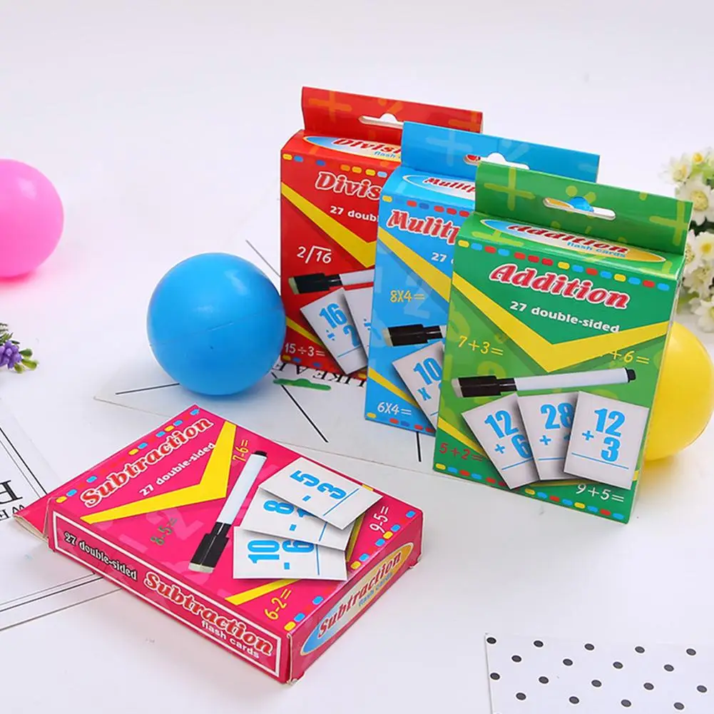 Отдел сложения операции бумажные стираемые карты с ручкой математическое