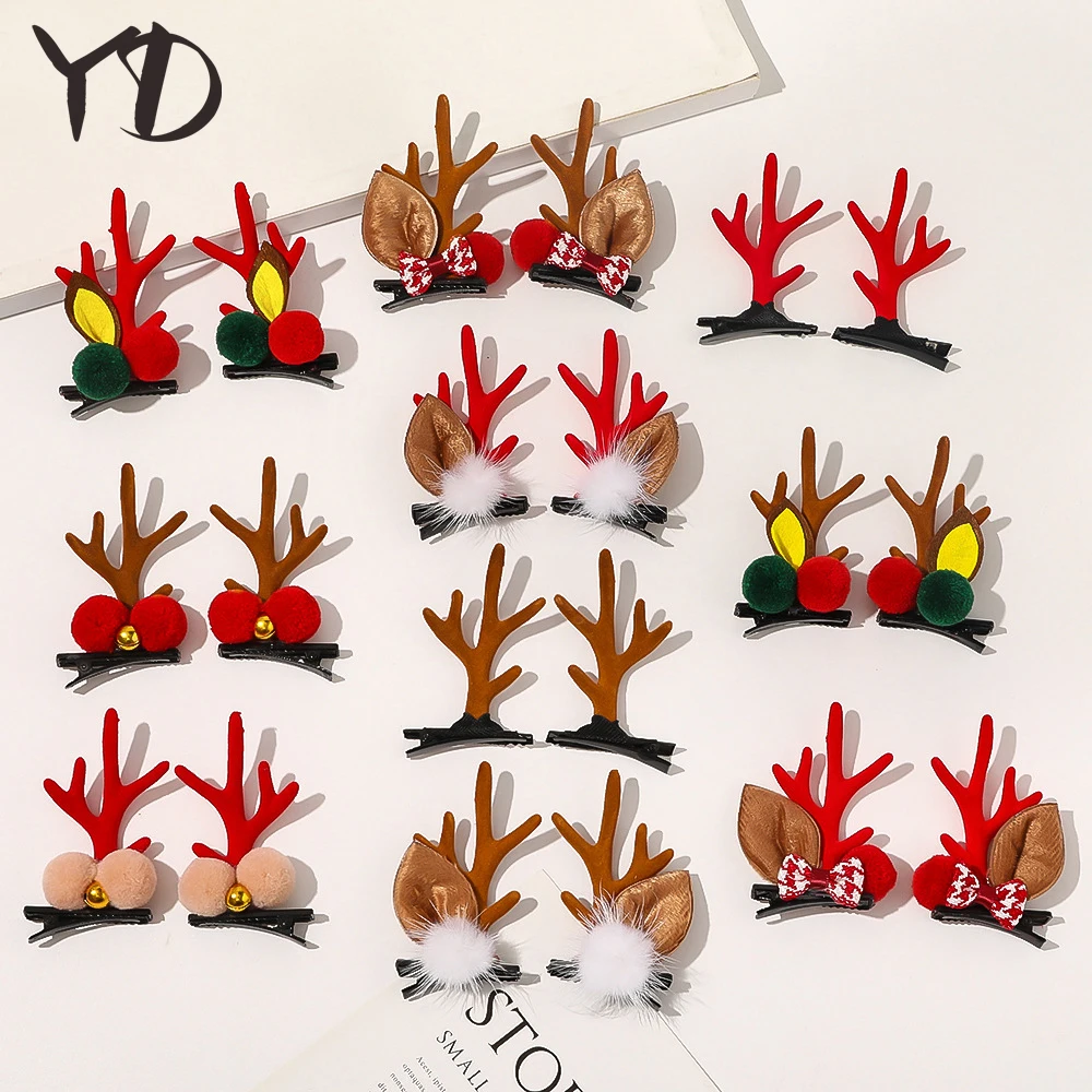 Рождественская заколка для волос сказочный лось аксессуары | Аксессуары одежды