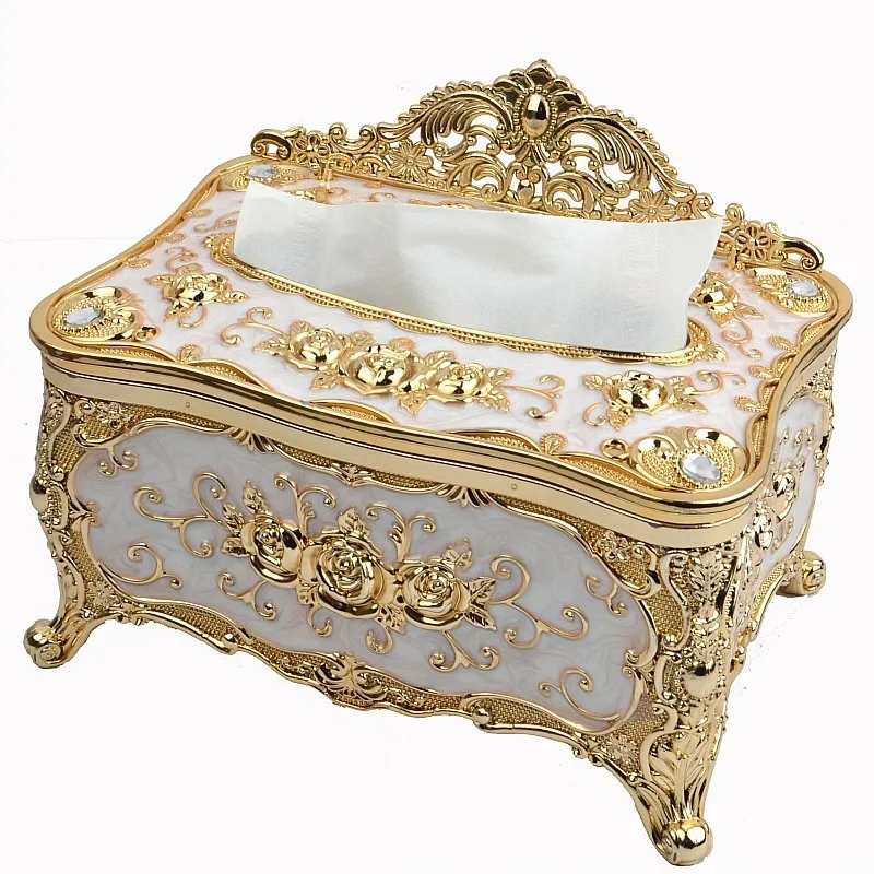 

Acrylic Tissue Box Universal Luxury European Paper Rack Office Table Accessories Chic Napkin Case Holder Home Office Hotel