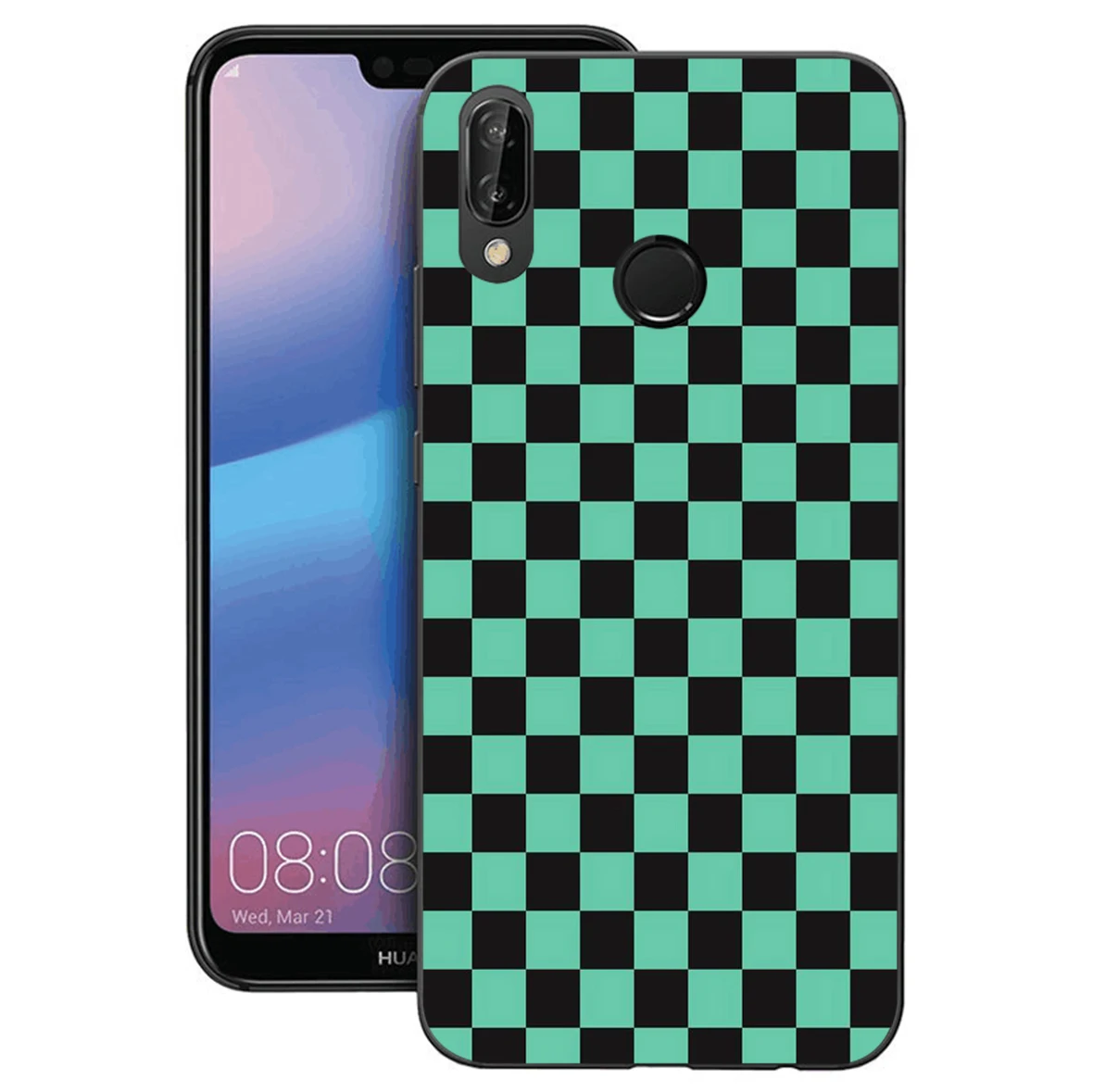 Цветной клетчатый черный мягкий силиконовый чехол из ТПУ для телефона Huawei Mate30 Pro