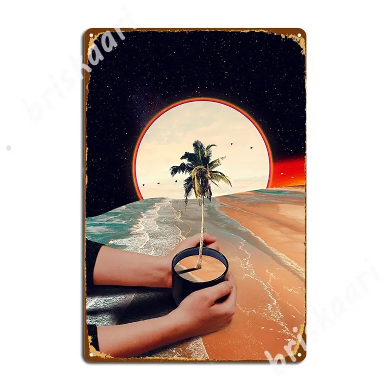 Чашка солнечного света металлические знаки настенный паб клуб бар забавное