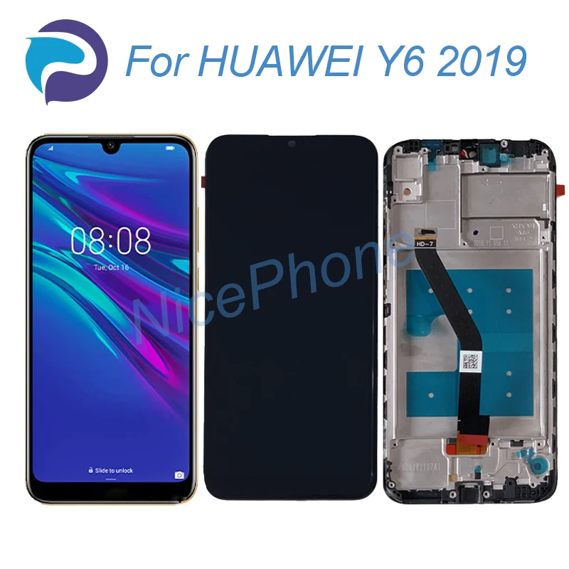 ЖК-дисплей HUAWEI Y6 Prime 2019 сенсорный экран дигитайзер в сборе замена экрана 6 09 дюйма