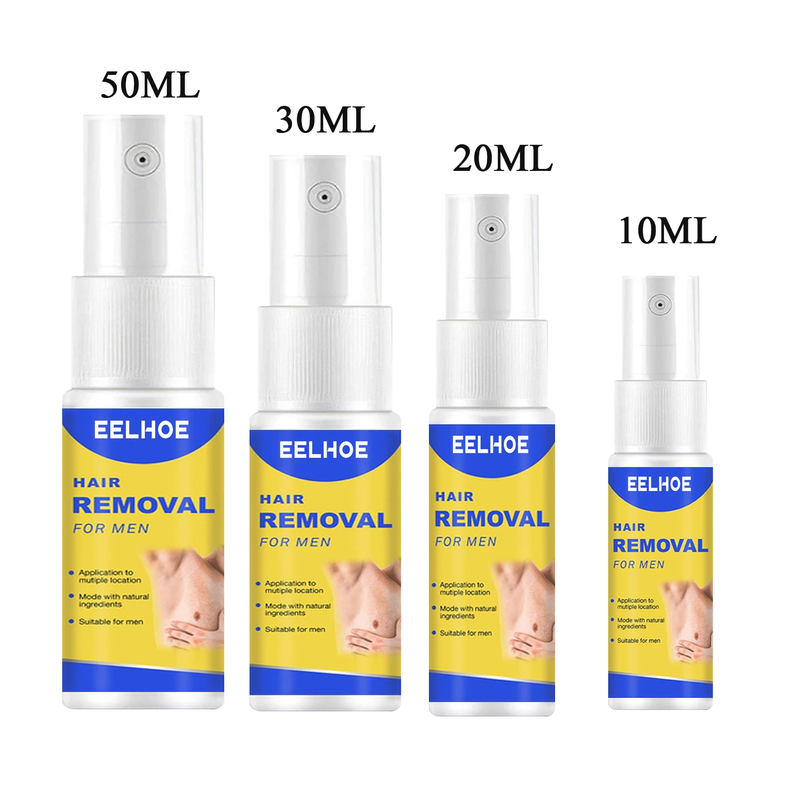 

10/15/30/50ml Permanent Painless Hair Removal Spray Hair Skinny Growth Armpits Skin Hair Smooth Legs Inhibit For Men Women Body