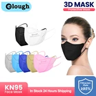 Черная 3D одноразовая маска для лица ffp2 mascarillas kn95 сертифицированная 4-слойная дышащая маска fpp2 тушь для ресниц descard avel kn95