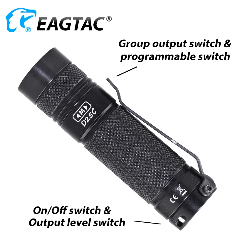 EAGTAC – lampe de poche compacte Super puissante D25C SFT40, lanterne Portable blanc neutre 800lm, lampe EDC Ultra lumineuse