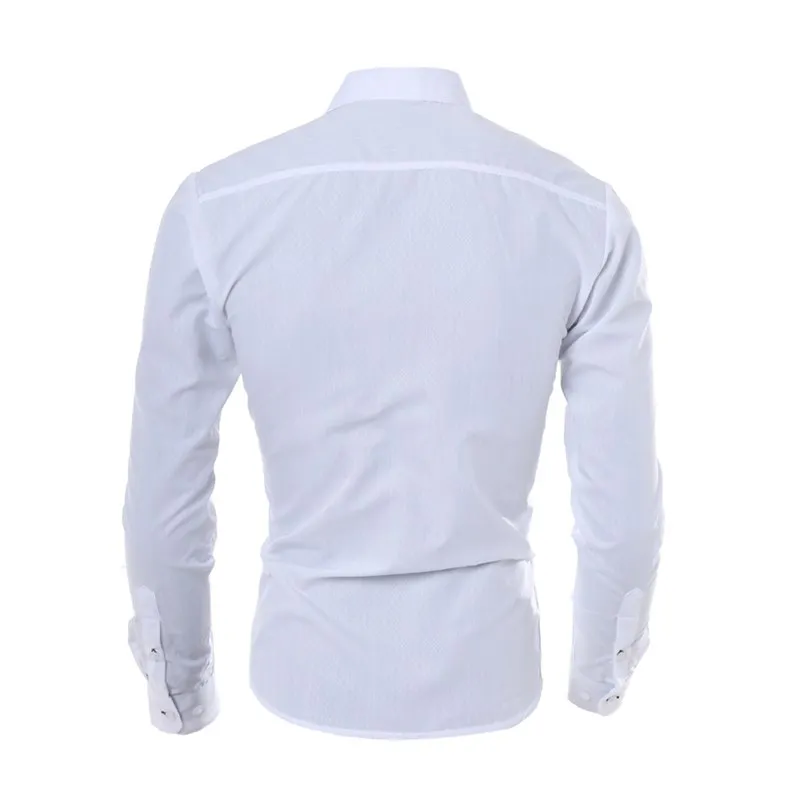 2019 осенняя одежда мужская деловая рубашка с длинным рукавом Тонкая королевская