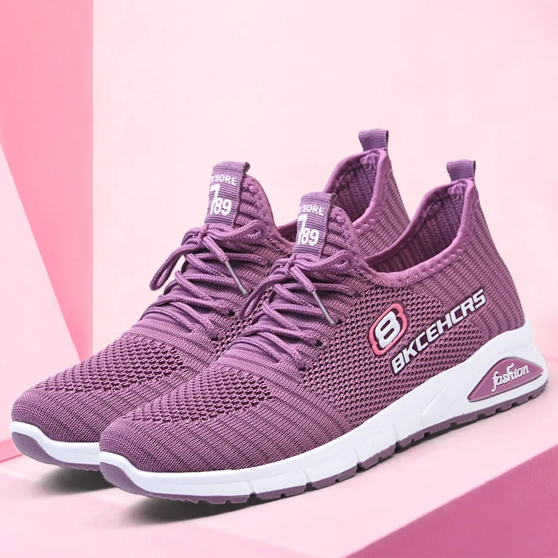 

New Women Flats Spring Autumn Ladies Mesh Flat Shoes Women Soft Breathable Sneakers Women Casual Shoes woman vulcanize shoes