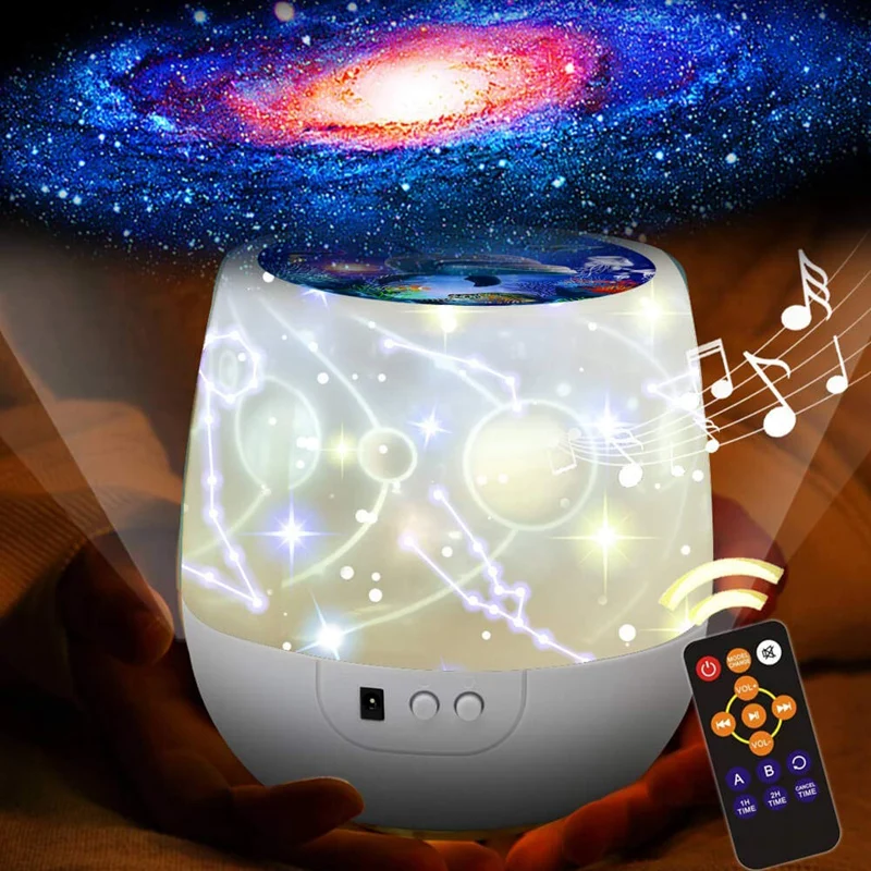 

Children 'S Room Projector Night Light, 360 Degree Rotating Children 'S Sleep Light, Starry Sky LED Table Lamp