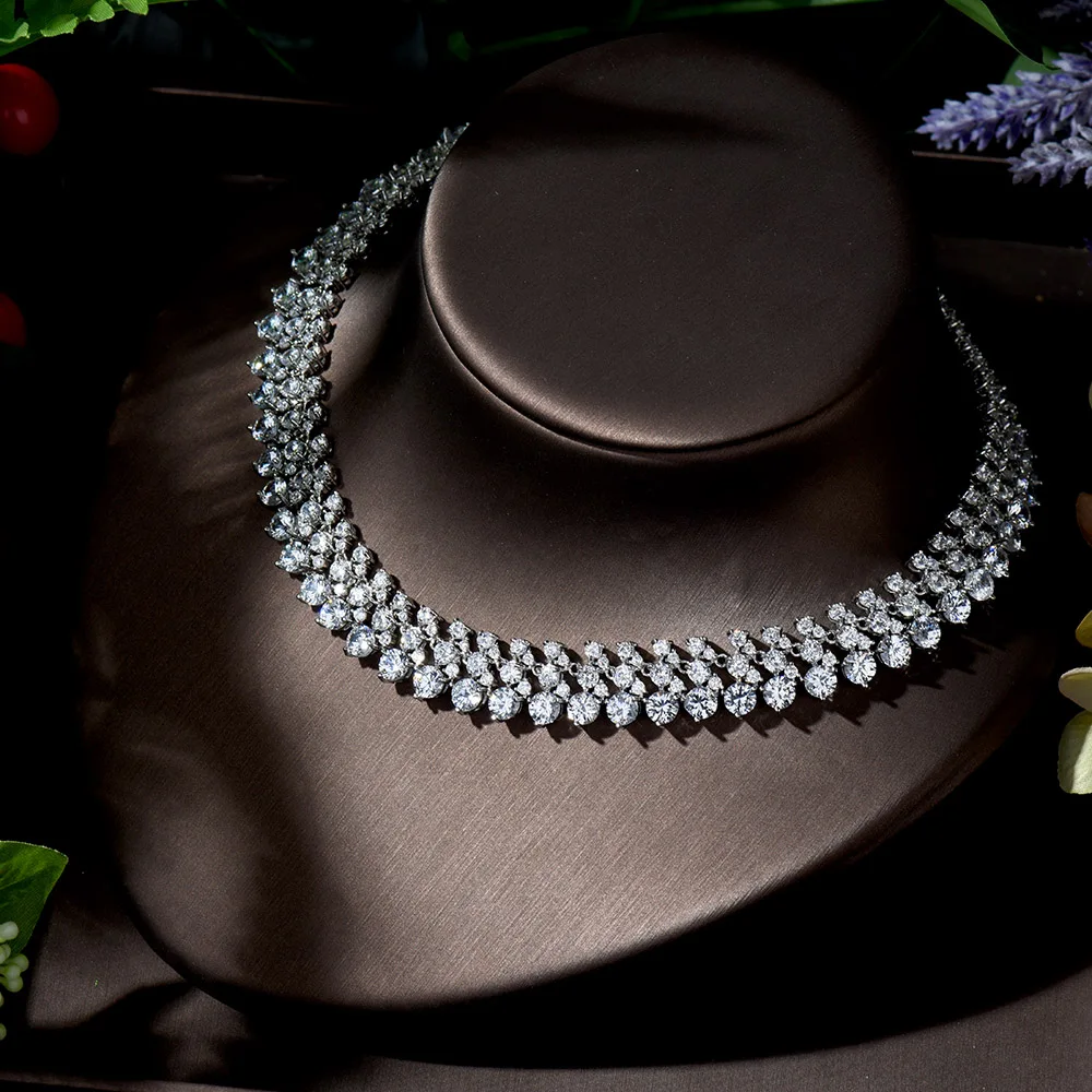 Свадебные ювелирные изделия HIBRIDE круглой формы с фианитом класса ААА Свадебный