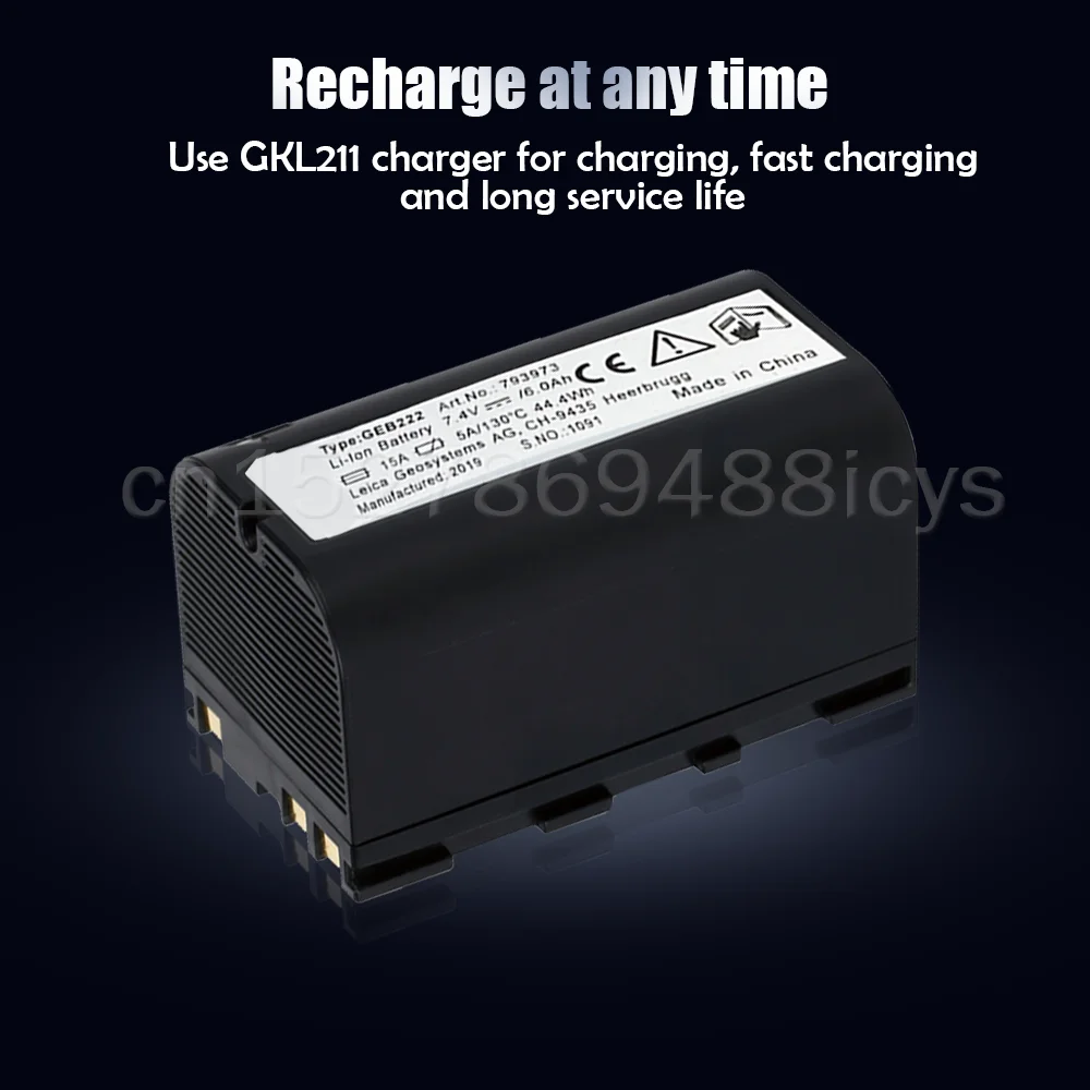 GEB222 7 4 V 6000 мА/ч Перезаряжаемые литий Батарея для Leica тахеометра ATX1200 GPS1200 GRX1200 Piper 100