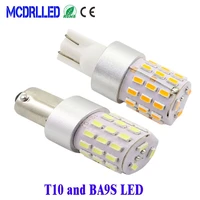 mcdrlled 24v ba9s t4w t10 w5w led blubs interior lighting 2 5w warm white 3014smd signal lamp reverse