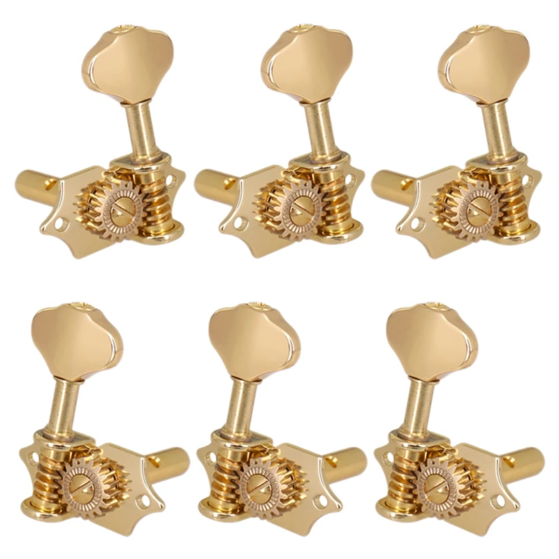 

1:18 Guitar String Tuning Pegs Tuner Machine Heads Knobs Tuning Keys For Acoustic Or Electric Guitar 3L3R