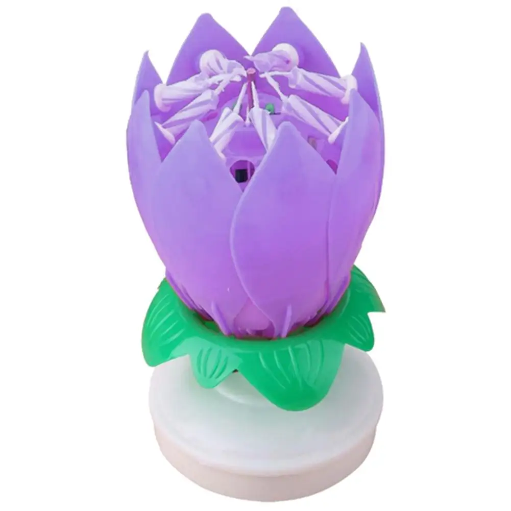 2017 Романтический музыкальный цветок лотоса С Днем Рождения Подарок Музыка