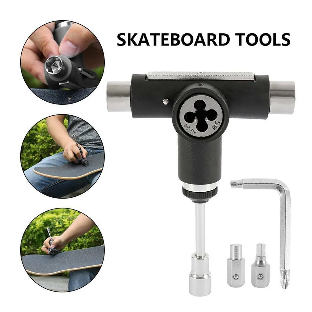 

1Set Skateboard Tools Scooter Roller Skate T Shape Tool Allen Key Long Board Mini L Wrench Set Assemble Adjusting Tool Kit