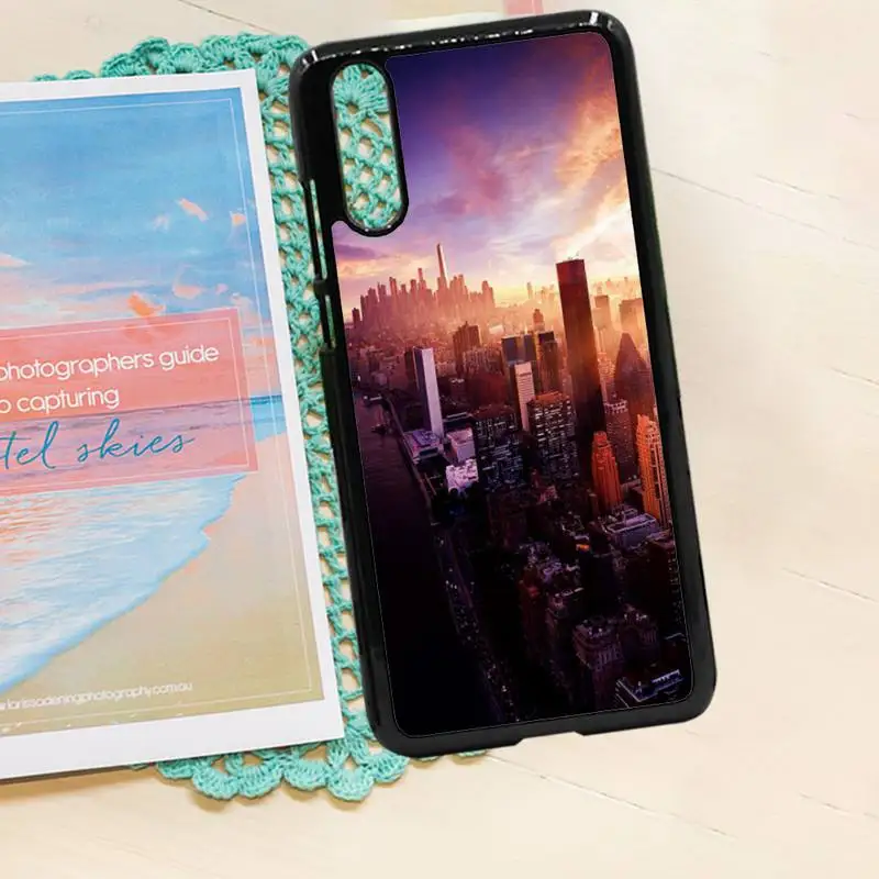 

NYC NEW YORK city landscape high quality luxury shell Phone Case PC for iPhone 11 12 pro XS MAX 8 7 6 6S Plus X 5S SE 2020 XR