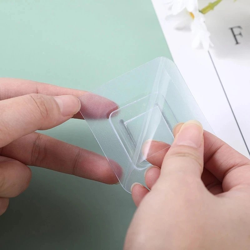 

New Double-Side Adhesive Wall Hooks Hanger Strong Transparent Hooks Suction Cup Sucker Wall Storage Holder For Kitchen Bathroom
