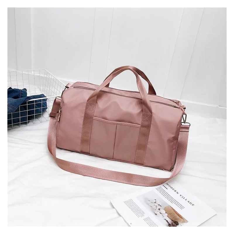 

Outdoor Waterproof Nylon Sports Gym Bags Men Women Training Fitness Travel Handbag Yoga Mat Sport Bag With Shoes Compartment -40